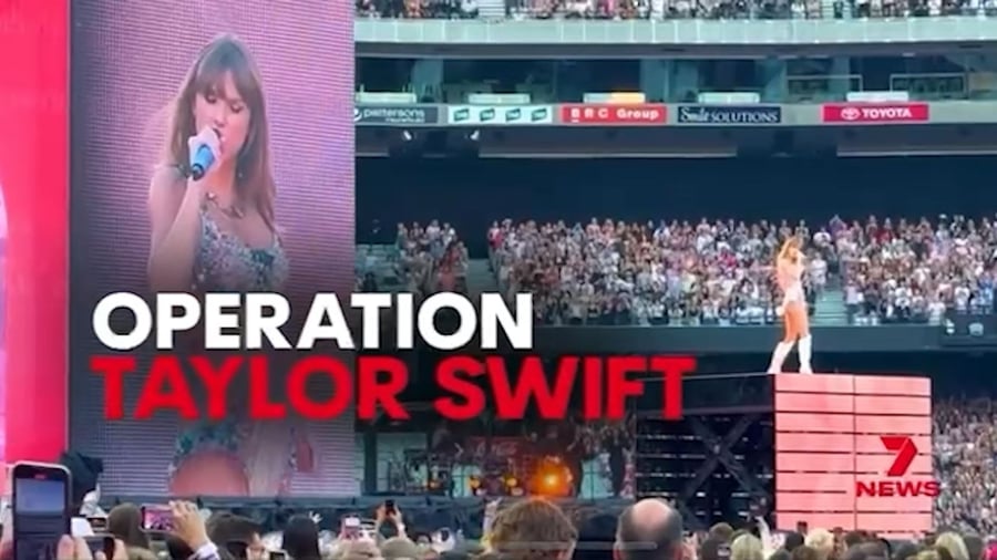 Dynamic Crowd Measurement at Sydney Olympic Park for Taylor Swift